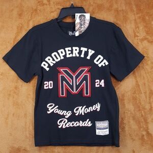Lil Wayne Shirt Mens Small Black Property Of YMCMB T-Shirt Tee Weezy Rap